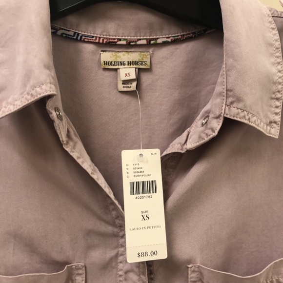 NWT, Holding Horses Dusty Lavender Shirt - Picture 3 of 12